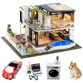 Casa-em-Miniatura-Realista-com-Moveis-Feitos-a-Mao-para-foto-0