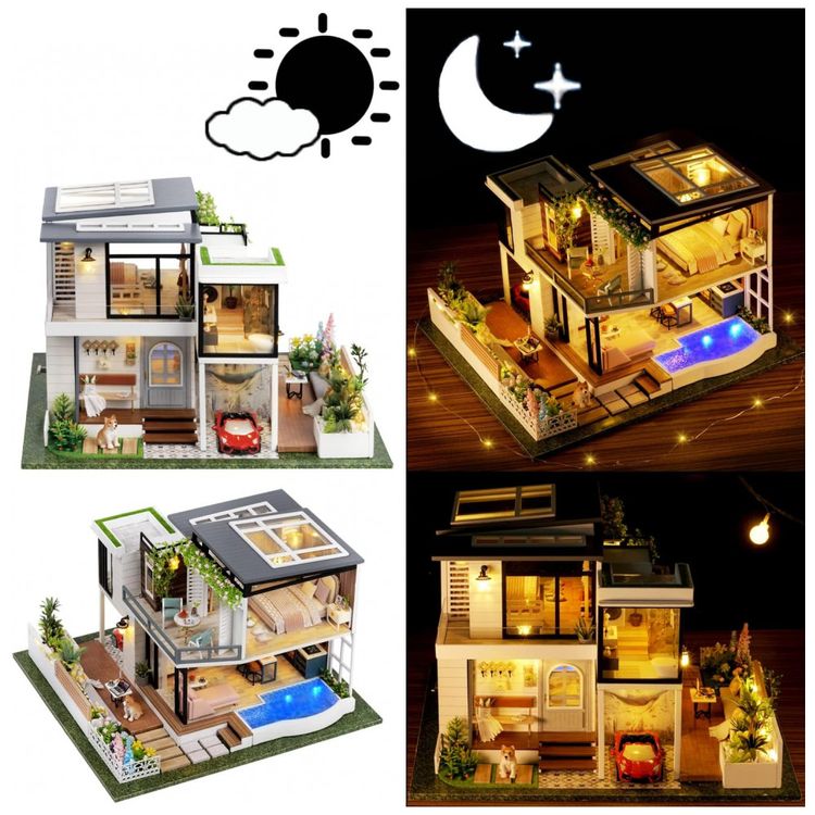 Casa-em-Miniatura-Realista-com-Moveis-Feitos-a-Mao-para-foto-2