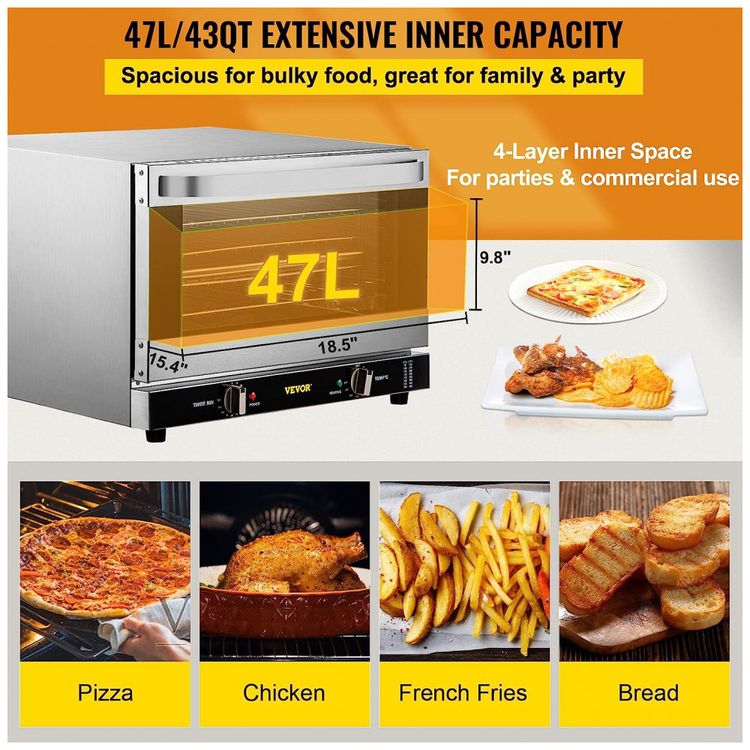 Forno-Eletrico-Profissional-de-Bancada-47L-com-4-Andares-foto-2