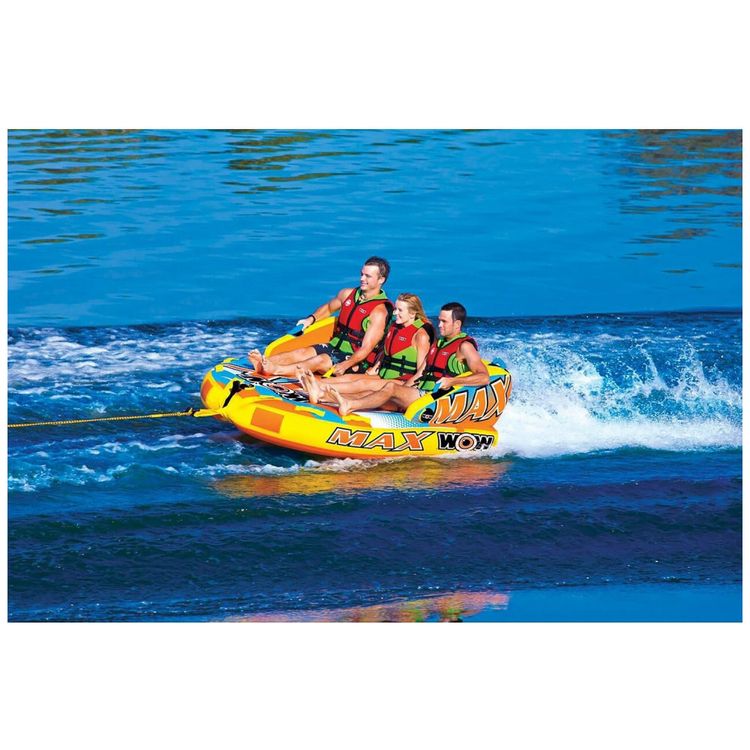 Boia-Rebocavel-Aquatica-para-3-Pessoas-WOW-World-Amarela-foto-1