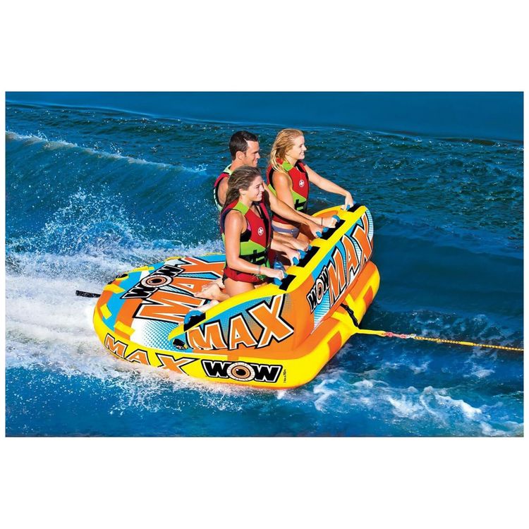 Boia-Rebocavel-Aquatica-para-3-Pessoas-WOW-World-Amarela-foto-2