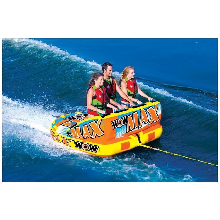 Boia-Rebocavel-Aquatica-para-3-Pessoas-WOW-World-Amarela-foto-3