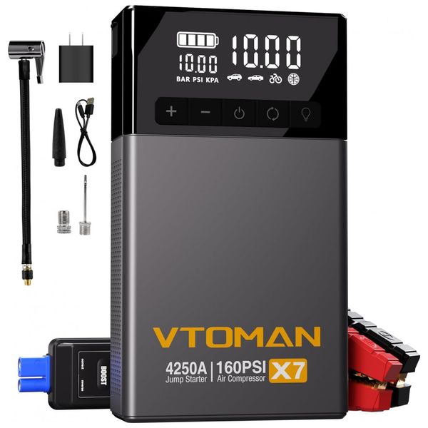Compressor-de-Ar-Portatil-160-PSI-Recarregavel-com-Display-foto-0