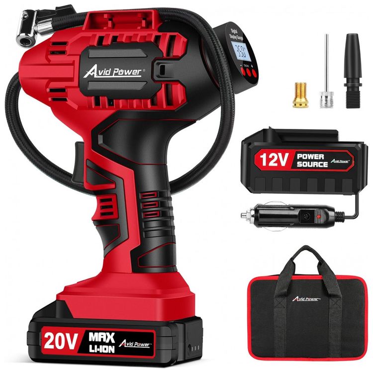 Compressor-de-Ar-Portatil-100-PSI-Recarregavel-com-Tela-LED-foto-0