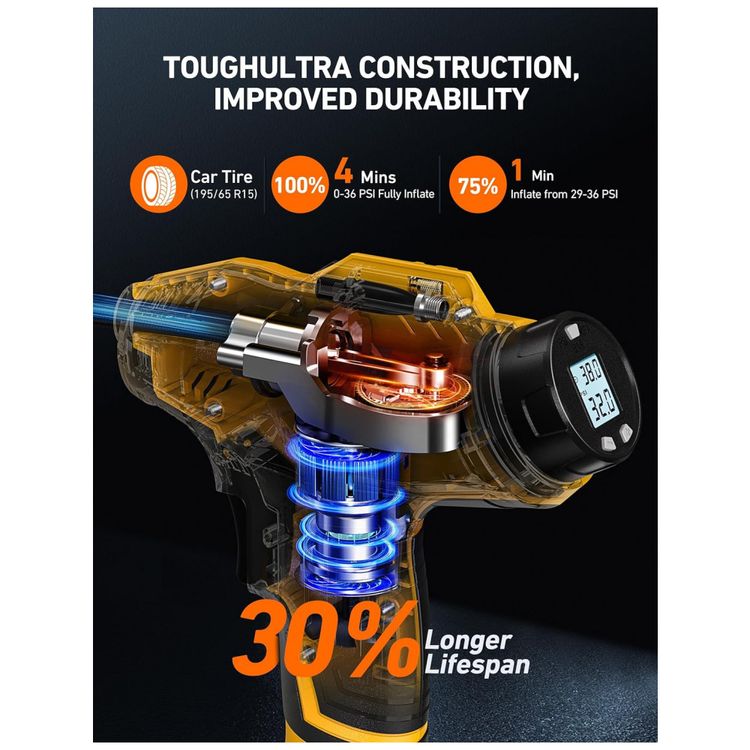 Compressor-de-Ar-Portatil-160-PSI-Recarregavel-com-Tela-LED-foto-2