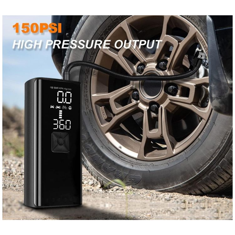 Compressor-de-Ar-Portatil-150-PSI-Recarregavel-com-Luzes-de-foto-2