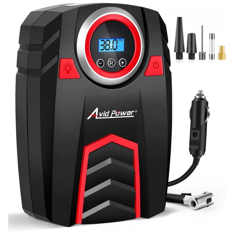 Compressor-de-Ar-com-Fio-Portatil-150-PSI-com-Tela-LED-e-foto-0