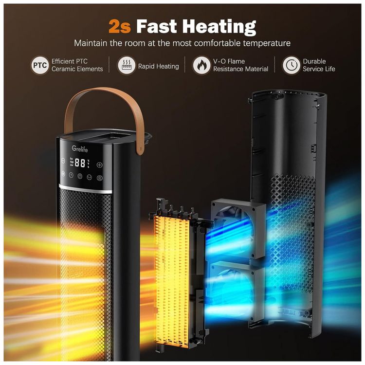 Aquecedor-Eletrico-Portatil-com-Tela-LED-Controle-Remoto-e-foto-2