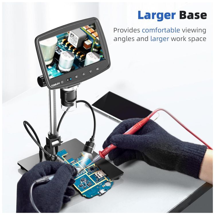 Microscopio-Digital-HDMI-LCD-1080P-HD-1200X-de-Solda-USB-com-foto-3