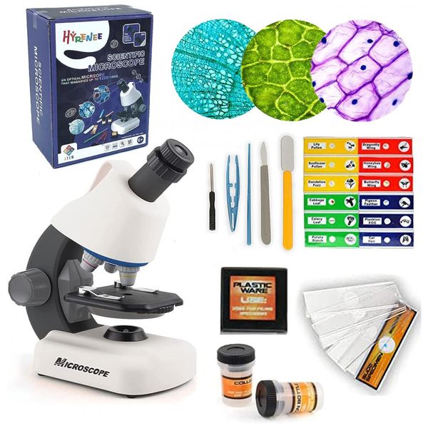 Kit-Microscopio-ate-40-Zomm-1200x-com-Laminas-Preparadas-e-foto-0
