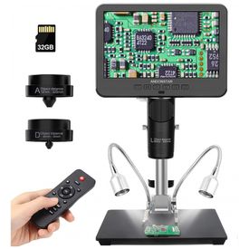 Kit-Microscopio-Biologico-Digital-2000X-HDMI-com-Video-UHD-foto-0