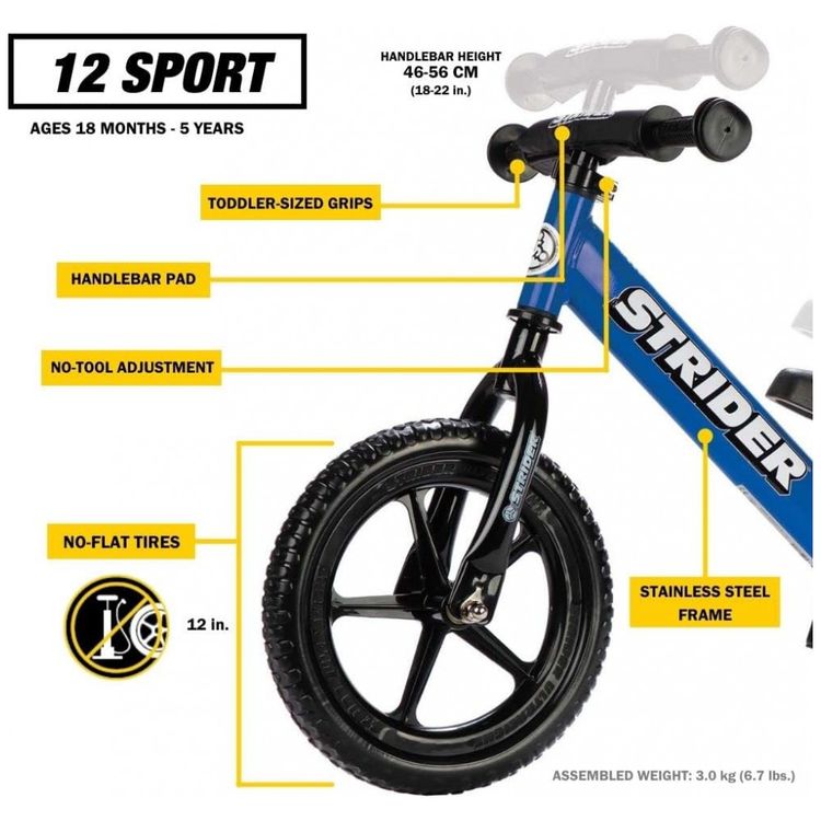 Bicicleta-sem-Pedal-para-Criancas-de-2-a-3-Anos-Strider-foto-1