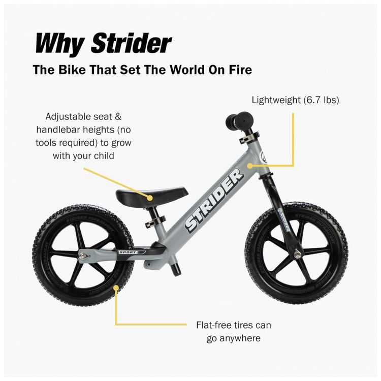 Bicicleta-sem-Pedal-para-Criancas-de-2-a-3-Anos-Strider-foto-3