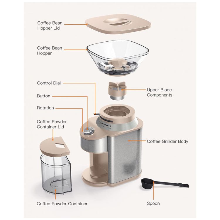 Moedor-de-Cafe-Eletrico-Ajustavel-em-Aco-Inoxidavel-com-19-foto-1