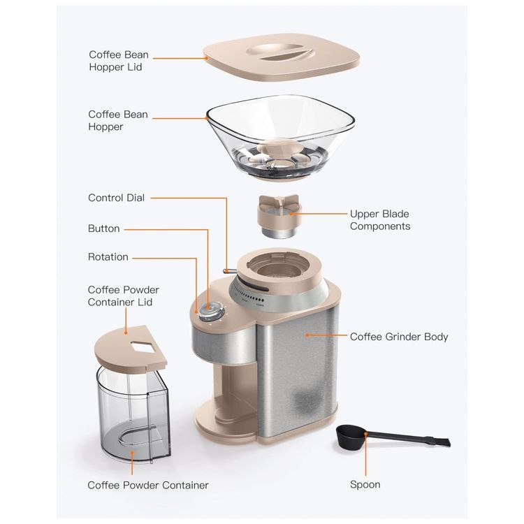 Moedor-de-Cafe-Eletrico-Ajustavel-em-Aco-Inoxidavel-com-19-foto-5