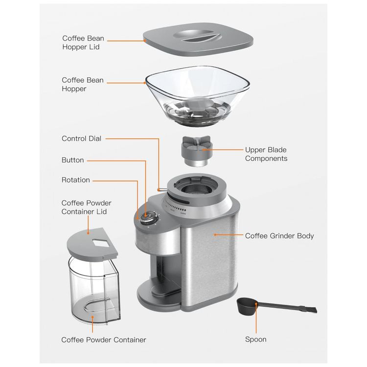 Moedor-de-Cafe-Eletrico-Ajustavel-com-15-Configuracoes-de-foto-5