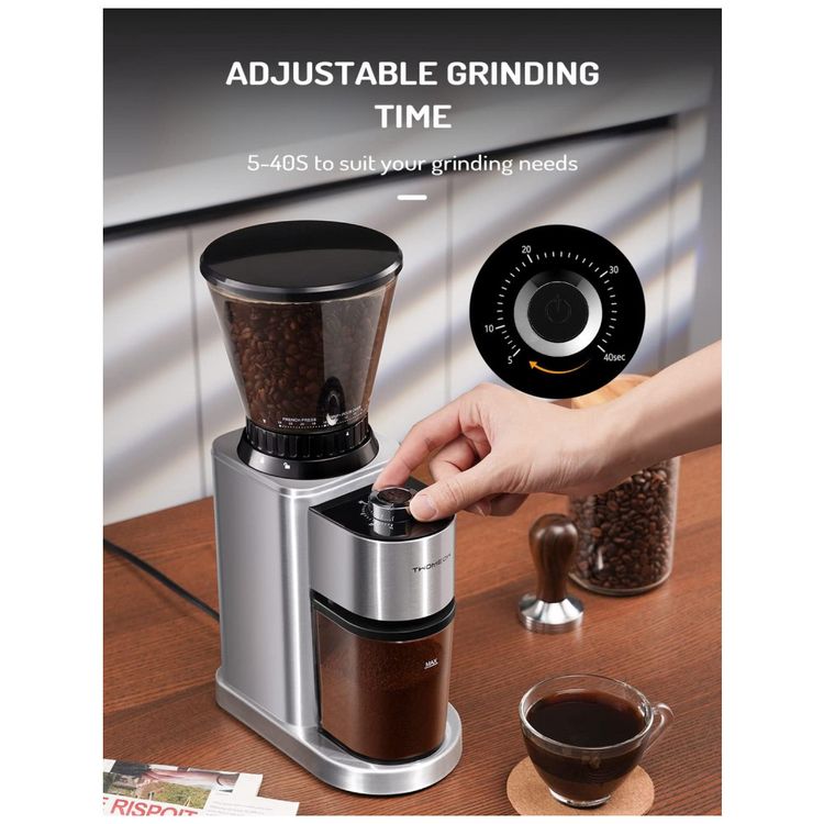 Moedor-de-Cafe-Eletrico-Ajustavel-em-Aco-Inoxidavel-com-24-foto-4
