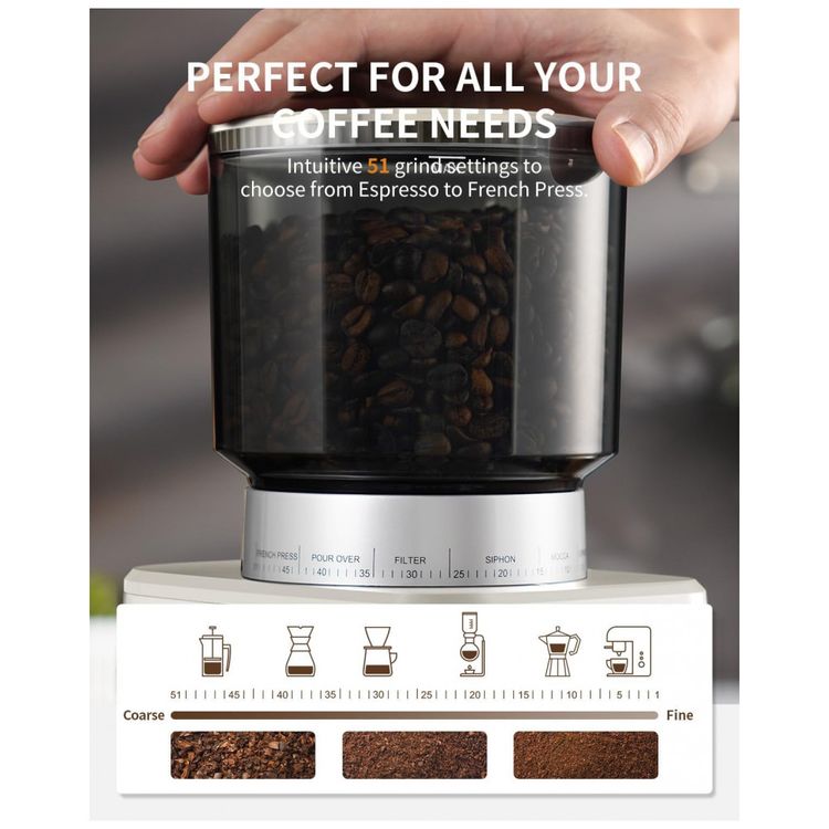 Moedor-de-Cafe-Eletrico-Ajustavel-com-51-Configuracoes-de-foto-1