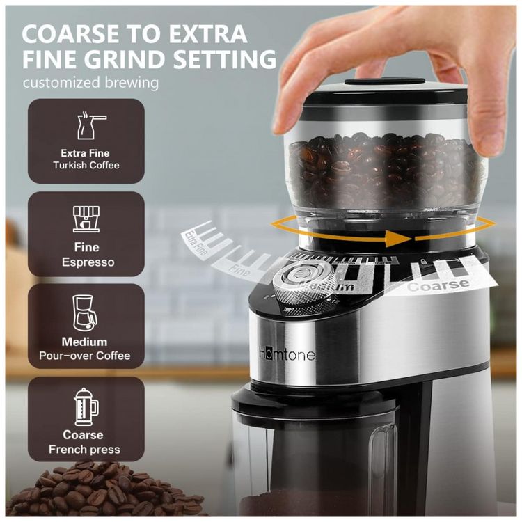 Moedor-de-Cafe-Eletrico-Ajustavel-em-Aco-Inoxidavel-com-14-foto-1