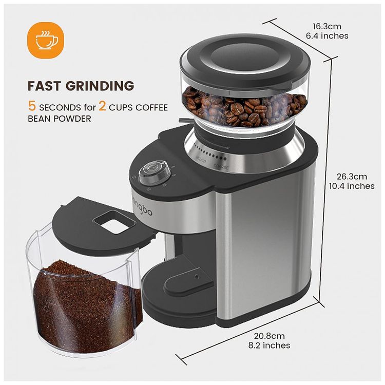 Moedor-de-Cafe-Eletrico-Ajustavel-em-Aco-Inoxidavel-com-19-foto-3