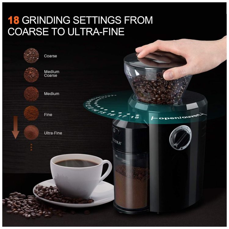 Moedor-de-Cafe-Eletrico-Ajustavel-com-18-Configuracoes-de-foto-2