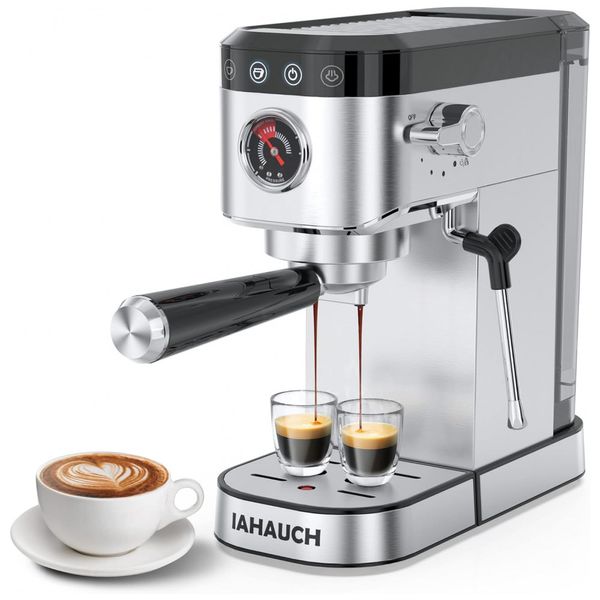 Maquina-de-Cafe-Expresso-Semiautomatica-em-Aco-Inoxidavel-foto-0