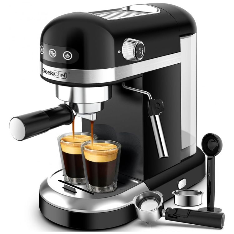 Maquina-de-Cafe-Expresso-em-Aco-Inoxidavel-com-Bocal-de-foto-0
