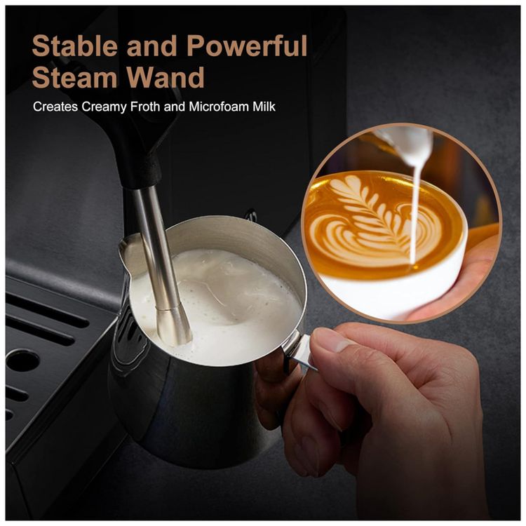 Maquina-de-Cafe-Expresso-em-Aco-Inoxidavel-com-Bocal-de-foto-2