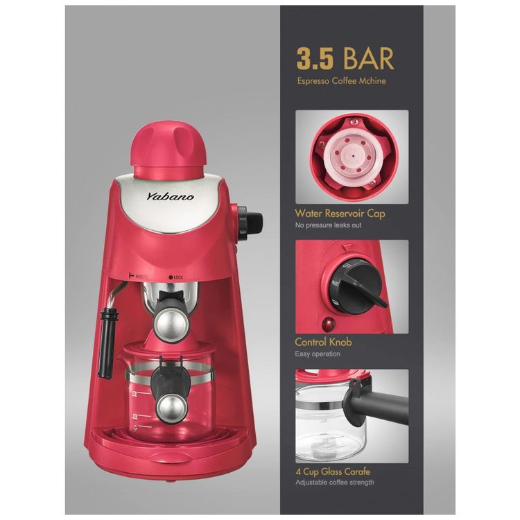 Maquina-de-Cafe-Expresso-com-Bocal-de-Leite-e-Vaporizador-foto-3