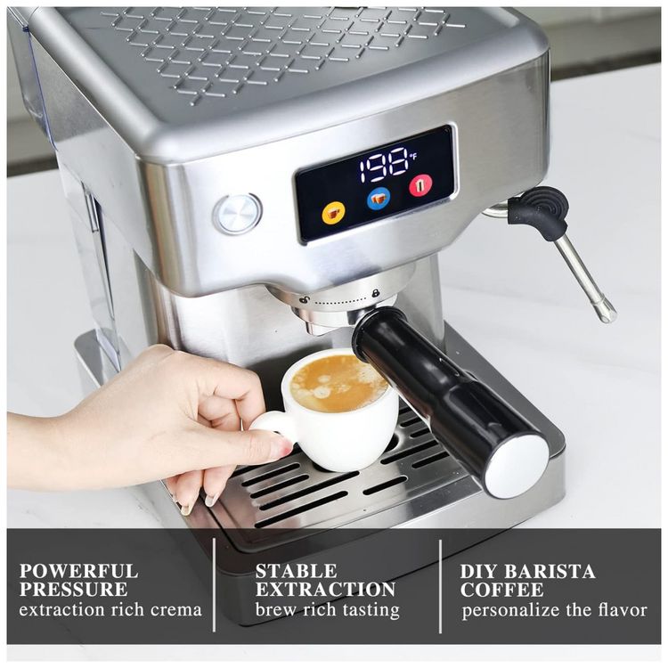 Maquina-de-Cafe-Expresso-20-Bar-em-Aco-Inoxidavel-com-Bocal-foto-2