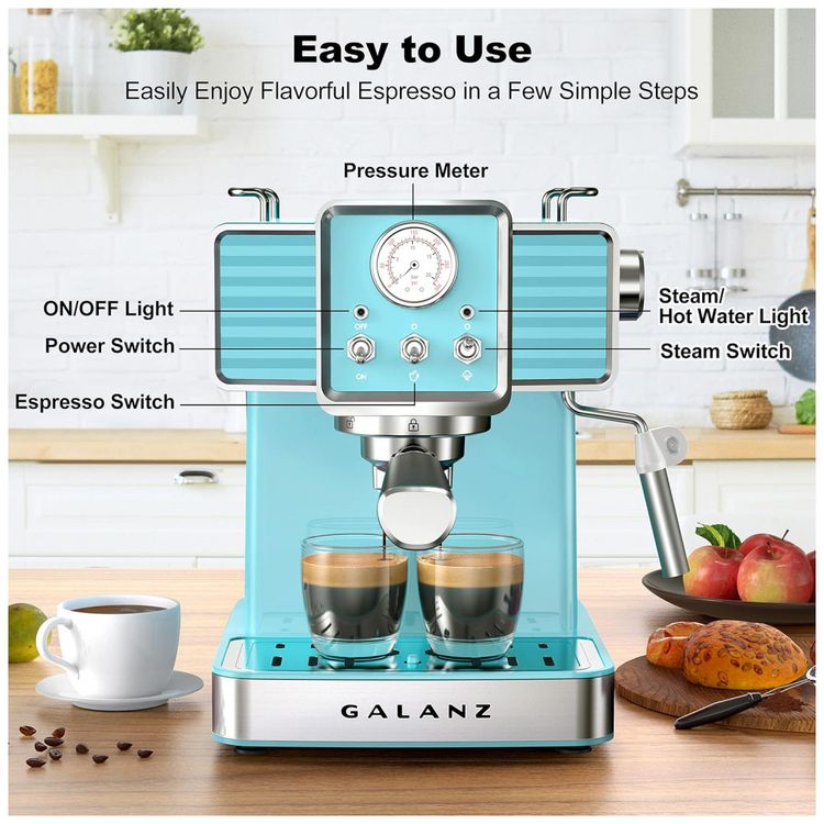 Maquina-de-Cafe-Expresso-Retro-15-Bar-com-Bocal-de-Leite-foto-3