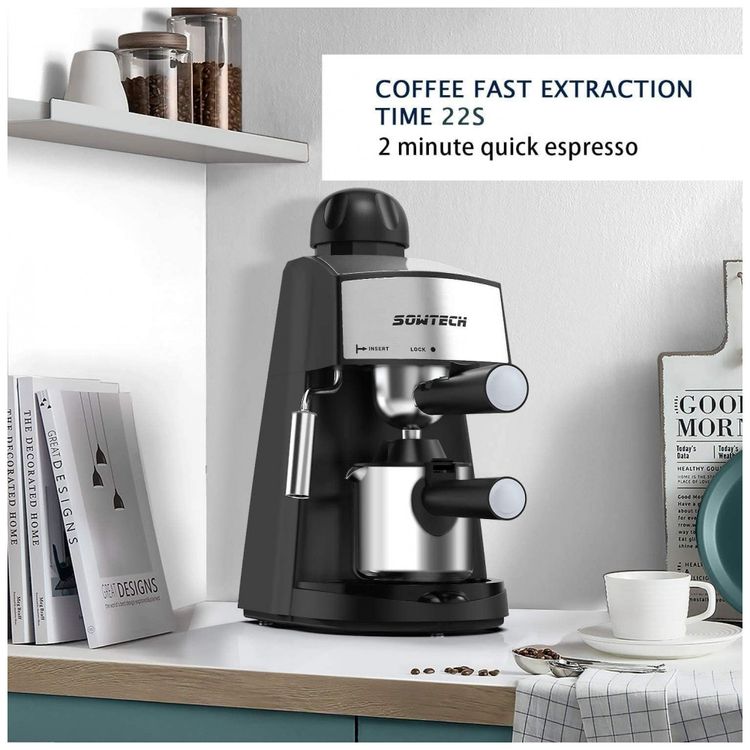 Maquina-de-Cafe-Expresso-com-Vaporizador-de-Leite-Aco-foto-3