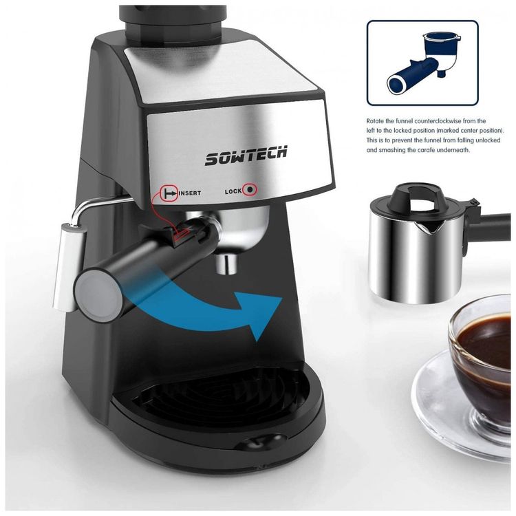 Maquina-de-Cafe-Expresso-com-Vaporizador-de-Leite-Aco-foto-4