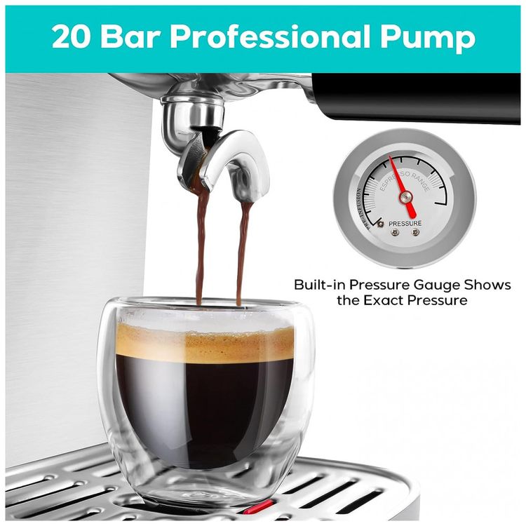 Maquina-de-Cafe-Expresso-em-Aco-Inoxidavel-com-Bocal-de-foto-2