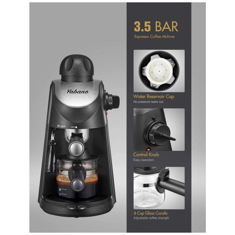 Maquina-de-Cafe-Expresso-com-Bocal-de-Leite-110V-Yabano-foto-3