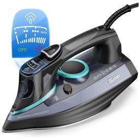 Ferro-de-Passar-a-Vapor-com-Base-de-Ceramica-Tela-LED-e-foto-0