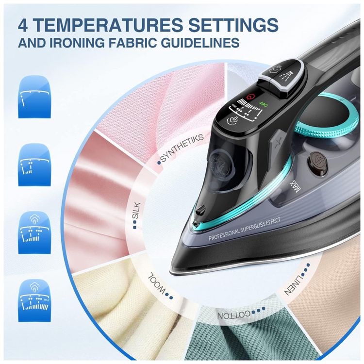 Ferro-de-Passar-a-Vapor-com-Base-de-Ceramica-Tela-LED-e-foto-3