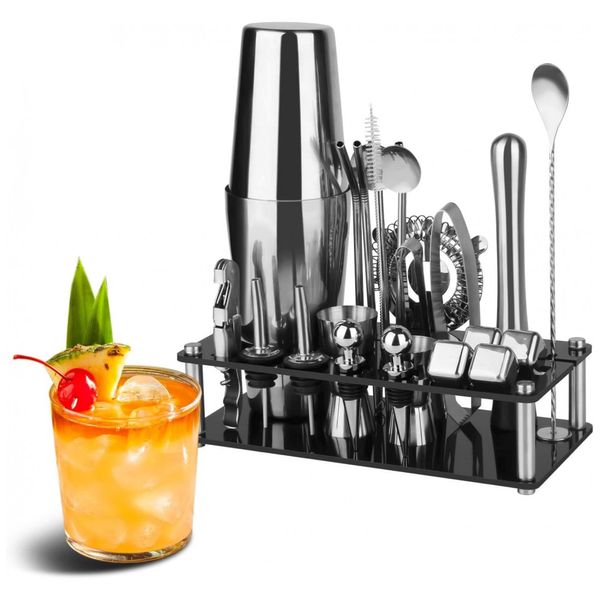 Kit-Bartender-Profissional-23-Pecas-em-Aco-Inoxidavel-com-foto-0
