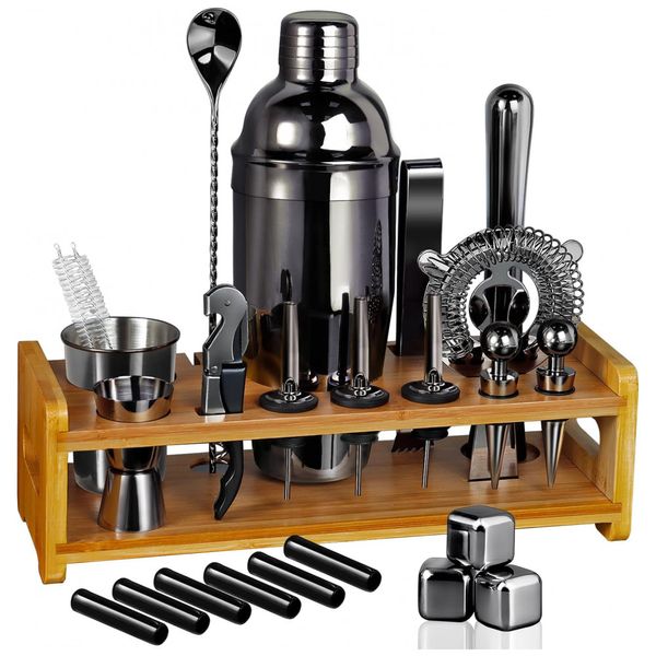 Kit-Bartender-Profissional-26-Pecas-em-Aco-Inoxidavel-com-foto-0