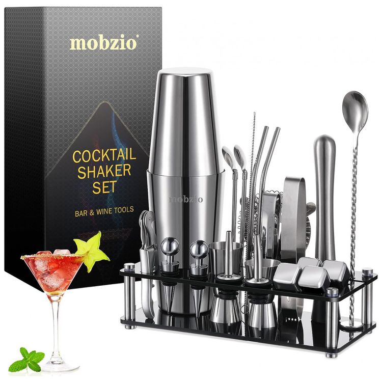 Kit-Bartender-Profissional-23-Pecas-em-Aco-Inoxidavel-com-foto-0
