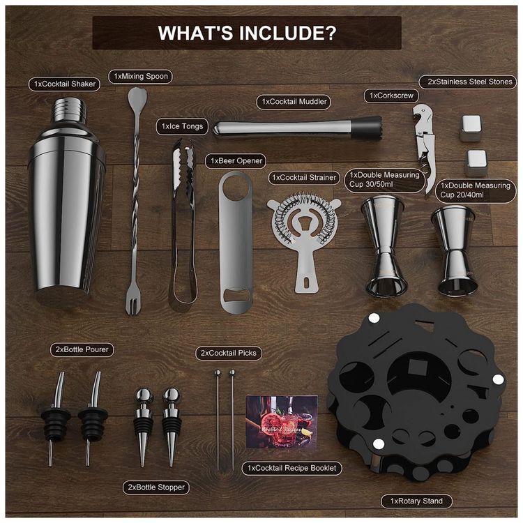Kit-Bartender-Profissional-19-Pecas-em-Aco-Inoxidavel-com-foto-1