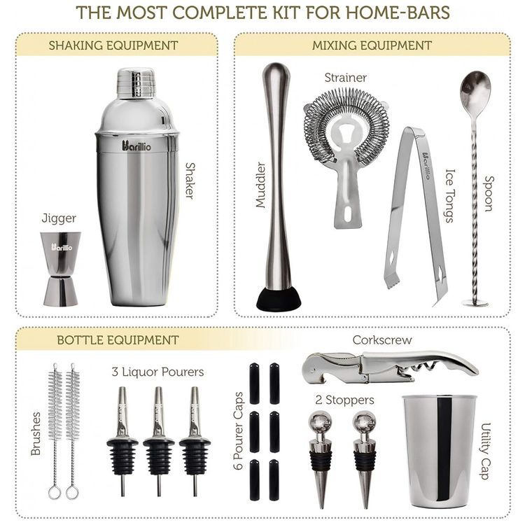 Kit-Bartender-Profissional-24-Pecas-em-Aco-Inoxidavel-com-foto-1