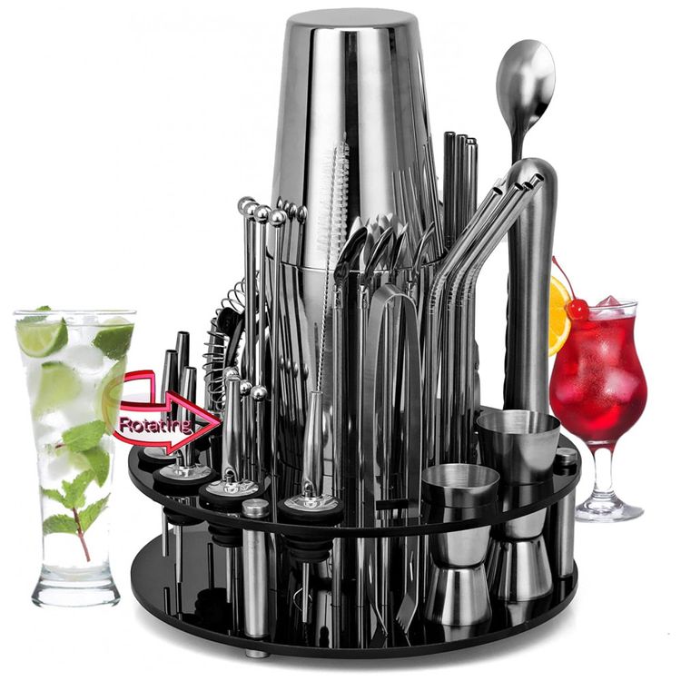 Kit-Bartender-Profissional-41-Pecas-em-Aco-Inoxidavel-com-foto-0