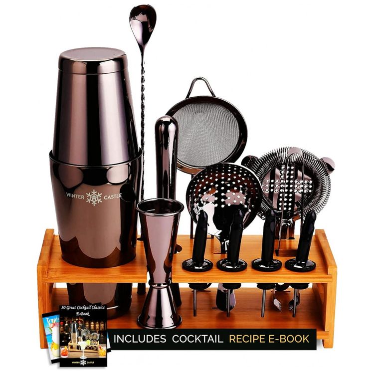 Kit-Bartender-Profissional-18-Pecas-em-Aco-Inoxidavel-com-foto-0
