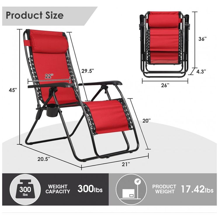 Cadeira-Reclinavel-Ajustavel-Gravidade-Zero-com-Porta-Copos-foto-2