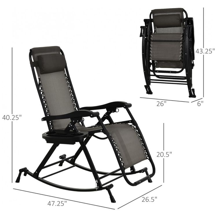 Cadeira-Reclinavel-Ajustavel-Gravidade-Zero-com-Porta-Copos-foto-2
