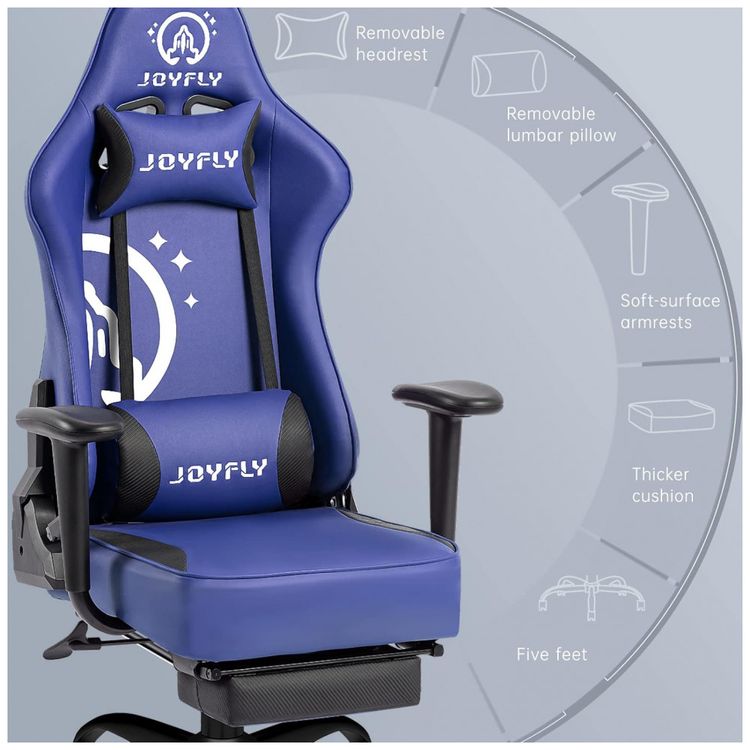 Cadeira-Gamer-Ergonomica-com-Apoio-para-Pes-e-para-Cabeca-foto-3