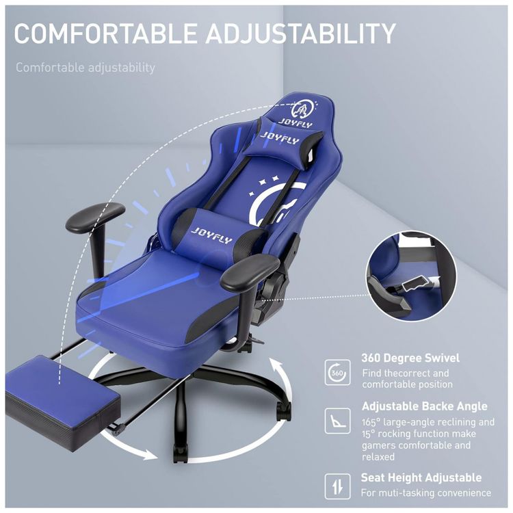 Cadeira-Gamer-Ergonomica-com-Apoio-para-Pes-e-para-Cabeca-foto-5