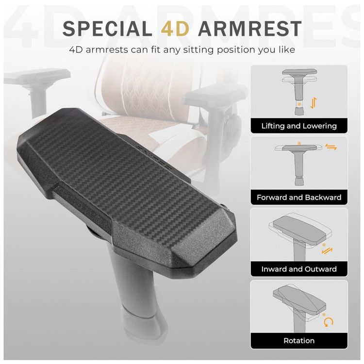 Cadeira-Gamer-Reclinavel-e-Giratoria-com-Apoio-para-Lombar-foto-5