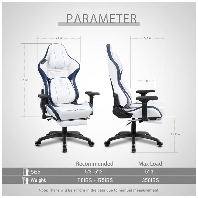 Cadeira-Gamer-Reclinavel-e-Giratoria-com-Apoio-para-Lombar-foto-2